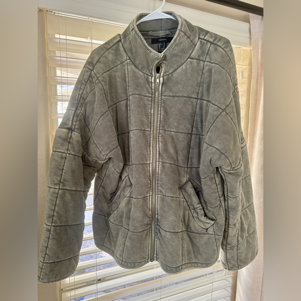 Forever 21 Quilted Zip Up